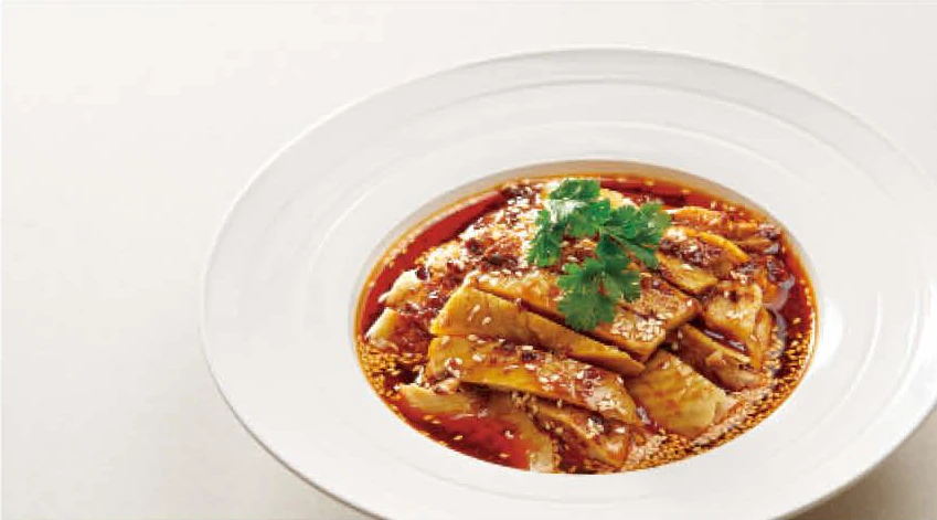 Chopped Chicken with Sesame in Chili Oil