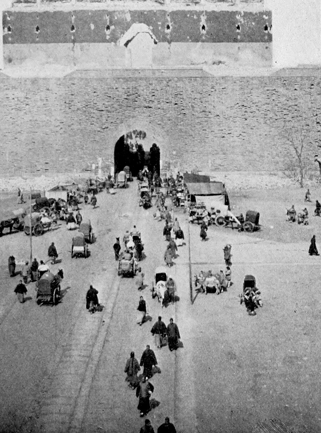 La porte Qianmen, vue d’en haut