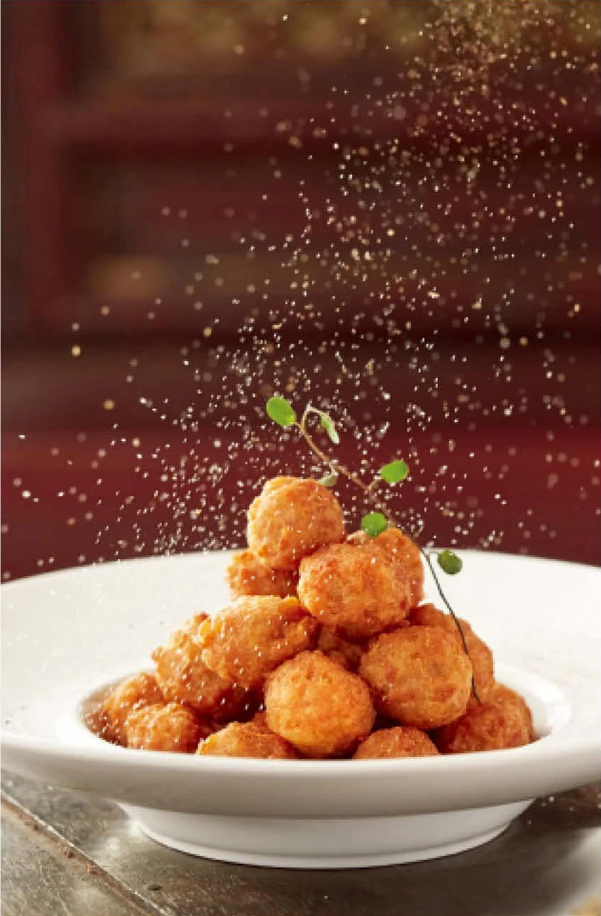 Deep-Fried Pork Meat Balls